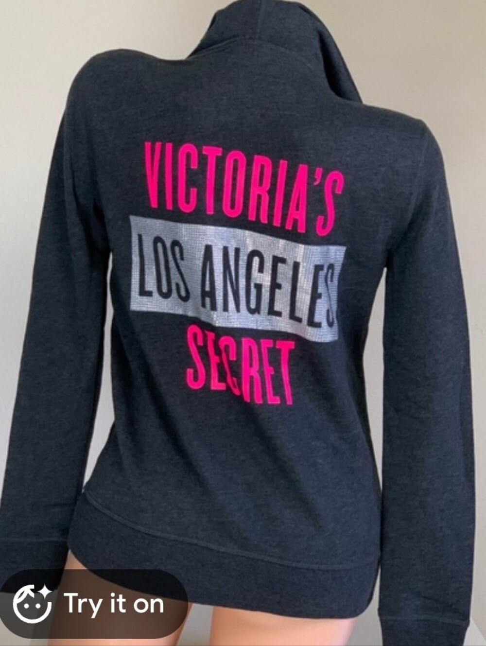 VICTORIA SECRET Las Vegas Fashion Show Zip Up Sweatshirt - Size Small